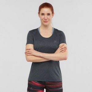 Salomon Agile T-shirts Damen Gray | 42376-XMLG