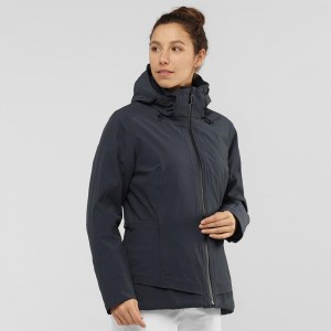 Salomon Arctic Jacket W Skijacken Damen Schwarz | 86497-TLKG