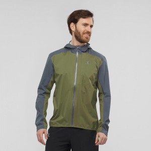 Salomon Bonatti 2.5L Laufjacke Herren Grün | 60529-WTUL