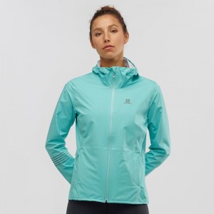 Salomon Bonatti Wasserdichte Laufjacke Damen Grün | 42710-SACM