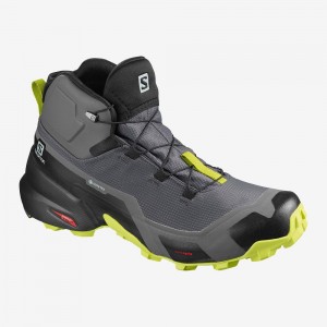 Salomon Cross Hike Mid Gore-Tex Wanderstiefel Herren Gray | 04785-GJTR