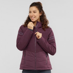 Salomon Edge Skijacken Damen Lila | 04265-LFDU