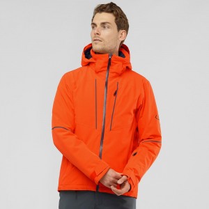 Salomon Edge Skijacken Herren Orange | 62301-UDCP