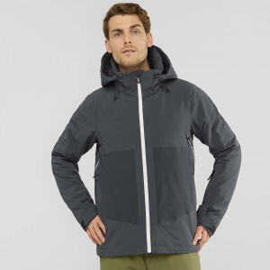 Salomon Epic Jacket M Skijacken Herren Gray | 06541-PTUZ