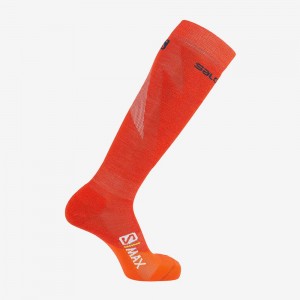 Salomon S Max M Socken Herren Rot | 64957-KWJZ