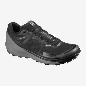 Salomon Sense Ride 3 Gtx Invis. Fit Trailrunning Schuhe Herren Schwarz | 30265-RQWU