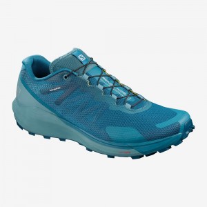 Salomon Sense Ride 3 Trailrunning Schuhe Herren Blau | 69324-OHJD