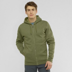 Salomon Shift Full Zip Hoodie M Laufjacke Herren Grün | 41083-MCUB