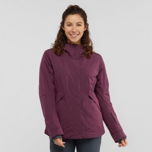 Salomon Snow Rebel Skijacken Damen Lila | 13526-BIOP