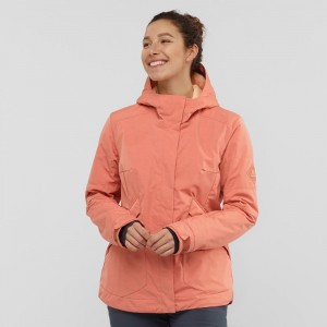 Salomon Snow Rebel Skijacken Damen Orange | 07916-GILJ