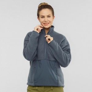 Salomon Snowshelter Teddy Skijacken Damen Gray | 90326-CLPI