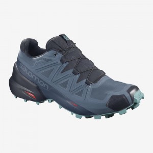 Salomon Speedcross 5 Gore-Tex Trailrunning Schuhe Damen Blau | 21970-DMXA