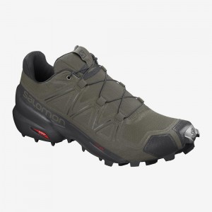 Salomon Speedcross 5 Trailrunning Schuhe Herren Grün | 50318-LCDX