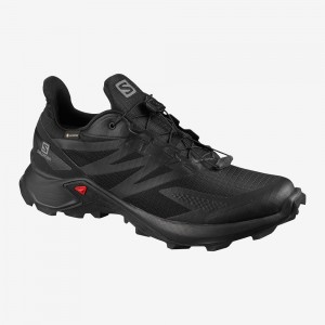 Salomon Supercross Blast Gtx Trailrunning Schuhe Herren Schwarz | 42187-ISNL