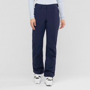 Salomon The Brilliant Hose Damen Navy | 30645-HKGT