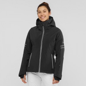 Salomon The Brilliant Jacket W Skijacken Damen Schwarz | 03179-XCDR