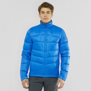 Salomon Transition Down Jacket M Jacke Herren Blau | 34175-KIZO