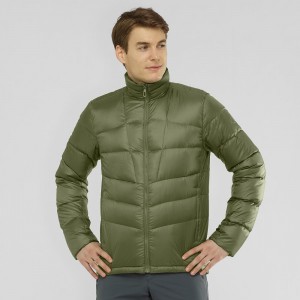 Salomon Transition Down Jacket M Jacke Herren Grün | 19265-DKFC