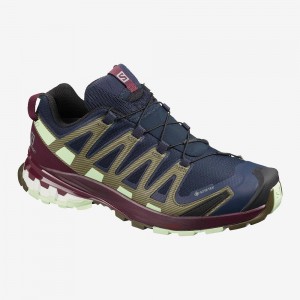 Salomon Xa Pro 3D V8 Gore-Tex Trailrunning Schuhe Damen Navy | 23716-OKRB