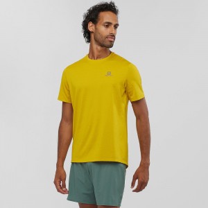 Salomon Xa Tee M Oberteile Herren Gelb | 30417-FHAX