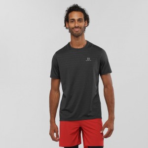 Salomon Xa Tee M Oberteile Herren Schwarz | 25917-JAPG