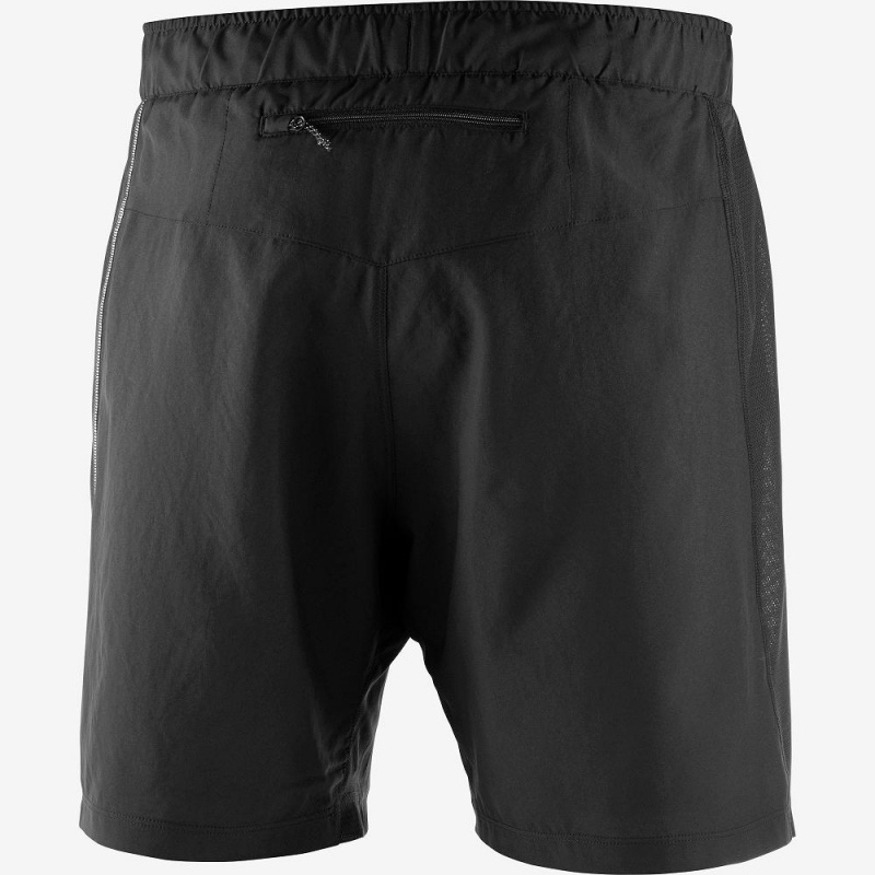 Salomon Agile 2In1 Kurze Hose Herren Schwarz | 06591-HQDX