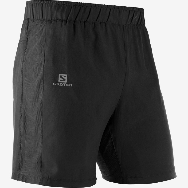 Salomon Agile 2In1 Kurze Hose Herren Schwarz | 06591-HQDX