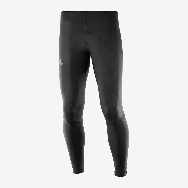 Salomon Agile Long Strumpfhose Herren Schwarz | 85763-QCJX