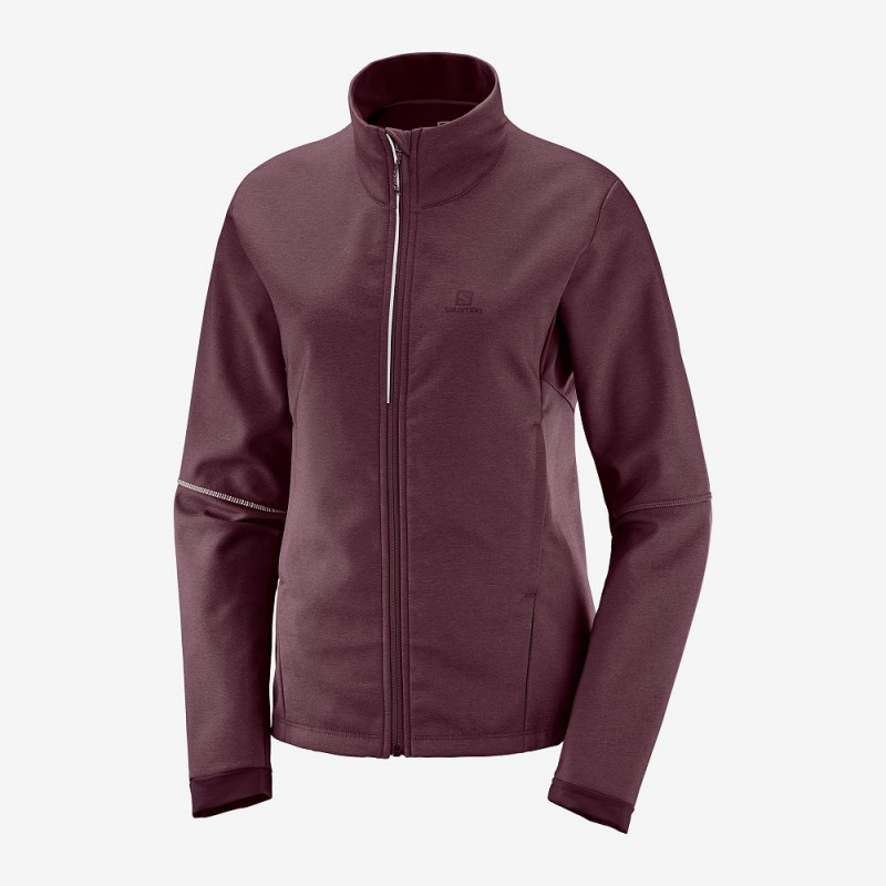 Salomon Agile Softshell Jacke Damen Lila | 65082-SGAN