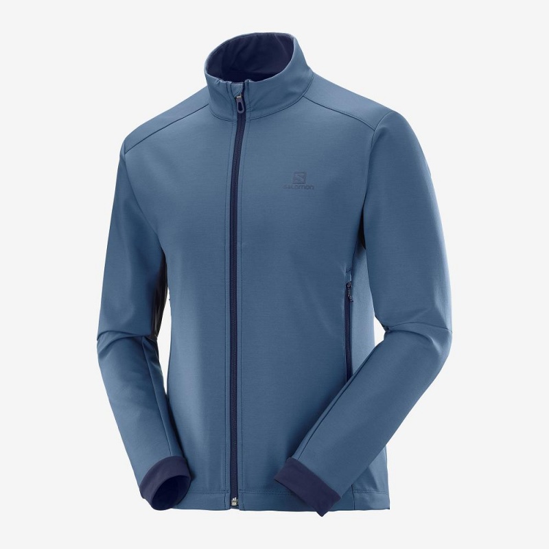 Salomon Agile Softshell Laufjacke Herren Navy | 83914-LHOZ