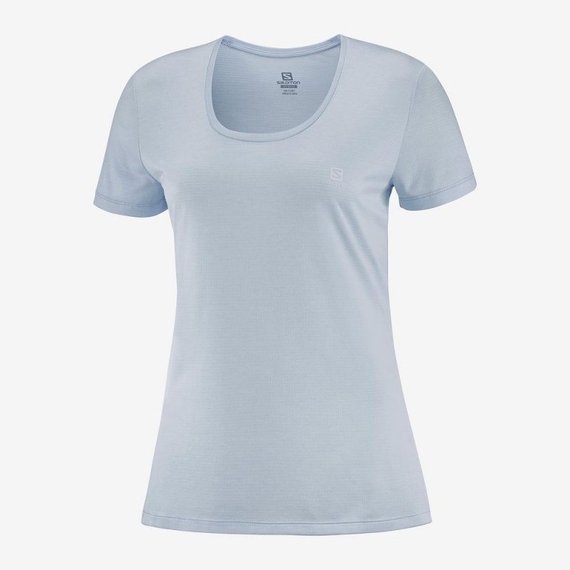 Salomon Agile T-shirts Damen Blau | 04975-CQTO