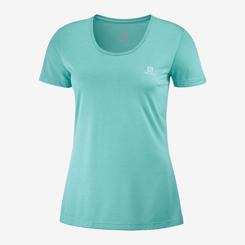 Salomon Agile T-shirts Damen Grün | 30415-OXHF