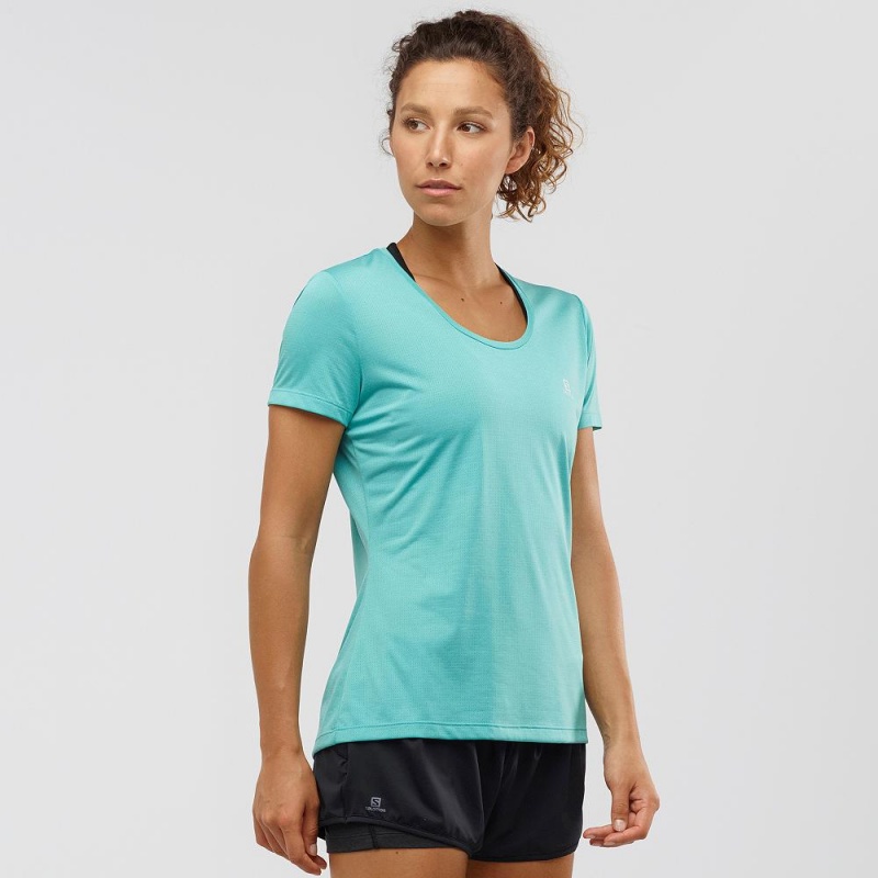 Salomon Agile T-shirts Damen Grün | 30415-OXHF