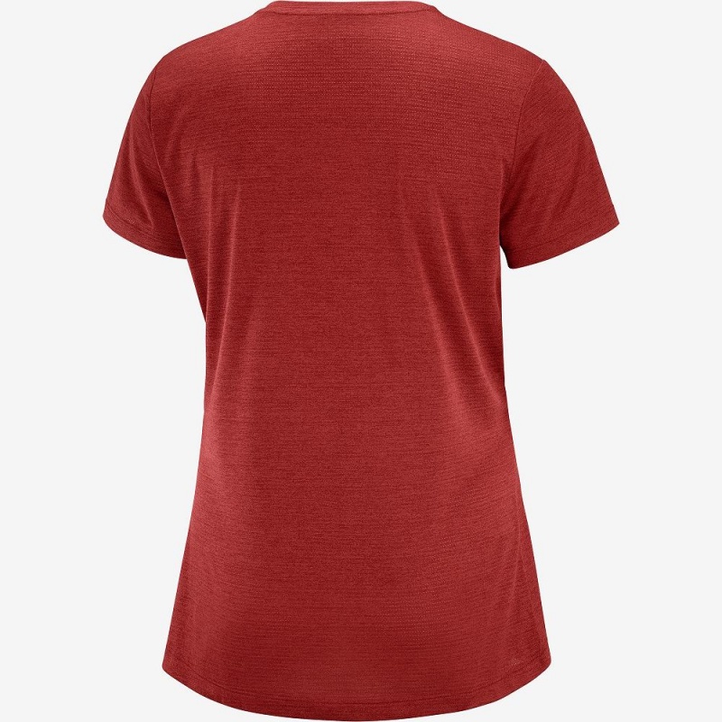 Salomon Agile T-shirts Damen Rot | 82401-PNDT