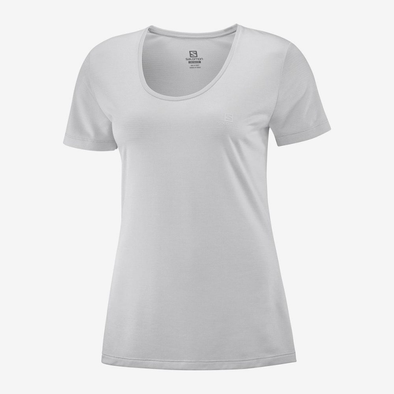 Salomon Agile T-shirts Damen Weiß | 47609-JVRG