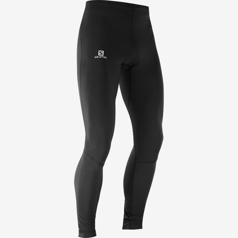 Salomon Agile Warm Tight M Strumpfhose Herren Schwarz | 58023-PKIU