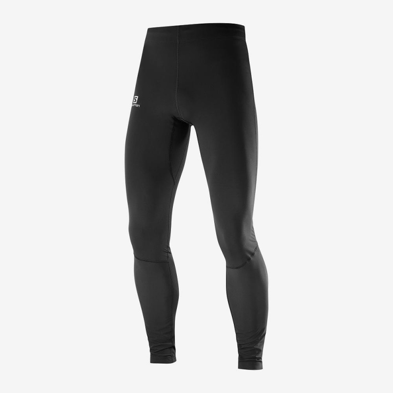 Salomon Agile Warm Tight M Strumpfhose Herren Schwarz | 58023-PKIU