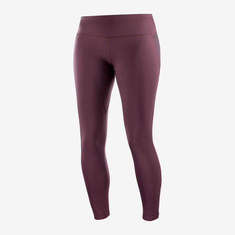 Salomon Agile Warm Tight W Strumpfhose Damen Lila | 74513-RDHG