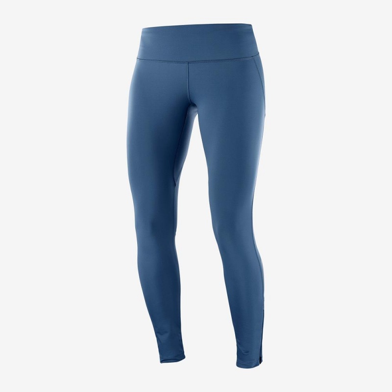 Salomon Agile Warm Tight W Strumpfhose Damen Navy | 34089-WTUY