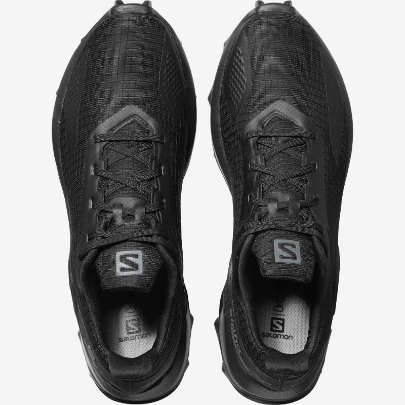 Salomon Alphacross Blast Freizeitschuhe Herren Schwarz | 18537-YLPZ