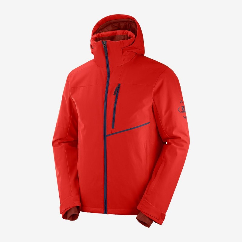 Salomon Blast Jacket M Skijacken Herren Rot | 14392-LRQA