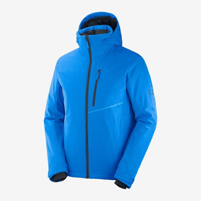 Salomon Blast Jacket M Skijacken Herren Blau | 79864-XAJT