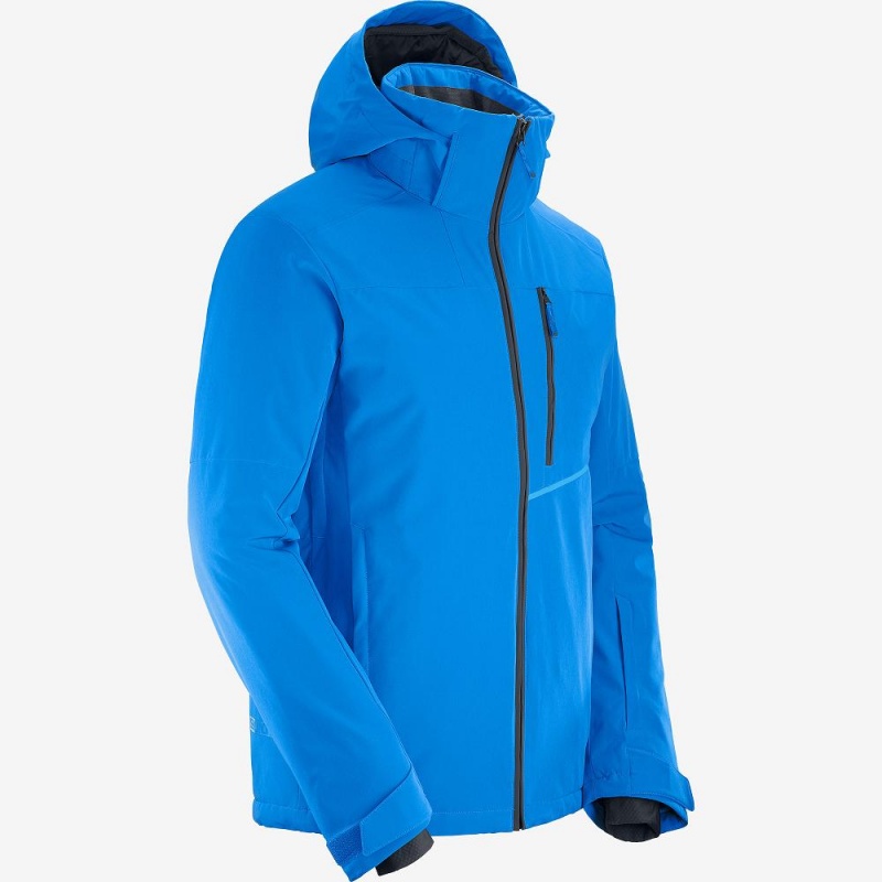 Salomon Blast Jacket M Skijacken Herren Blau | 79864-XAJT