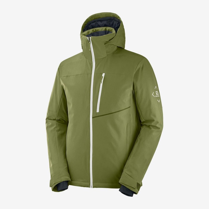 Salomon Blast Jacket M Skijacken Herren Grün | 80473-LMKV