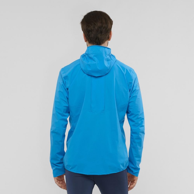 Salomon Bonatti Pro Wp Jkt M Laufjacke Herren Blau | 12436-WBVQ