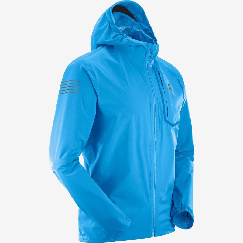 Salomon Bonatti Pro Wp Jkt M Laufjacke Herren Blau | 12436-WBVQ