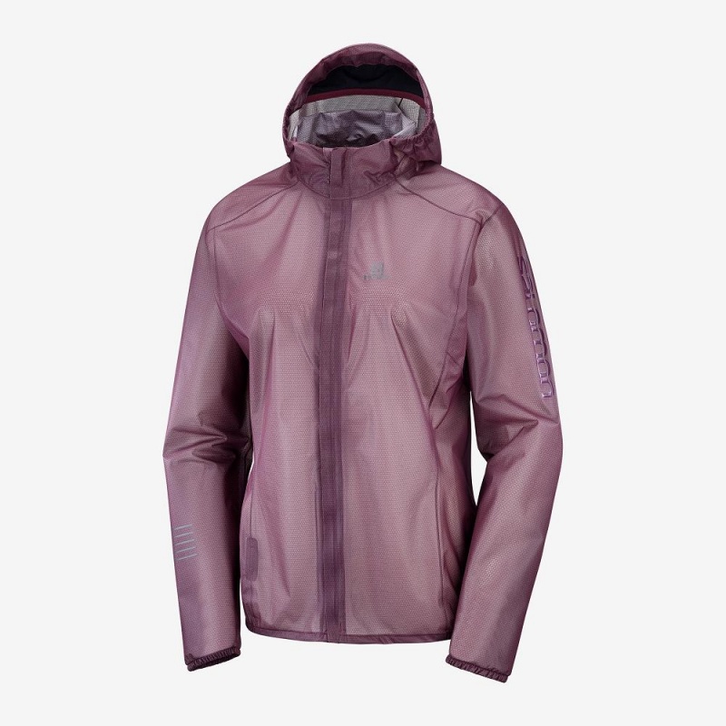 Salomon Bonatti Race Wasserdichte Laufjacke Damen Lila | 28597-VXLJ