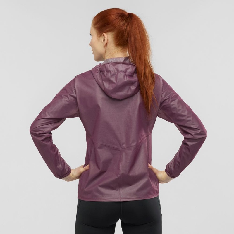 Salomon Bonatti Race Wasserdichte Laufjacke Damen Lila | 28597-VXLJ