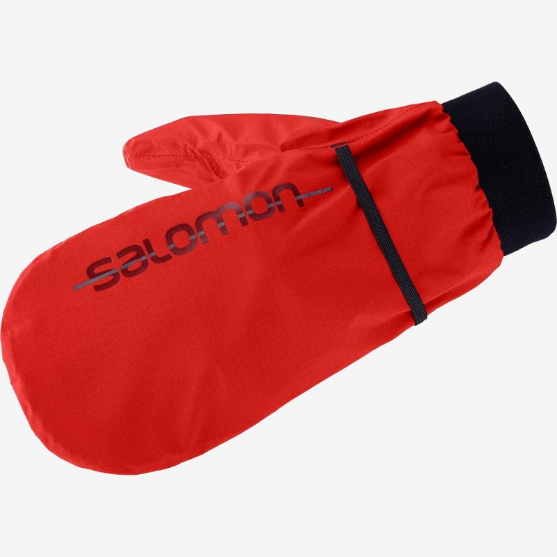 Salomon Bonatti Wp Mitten U Handschuhe Herren Rot | 23158-QEPM