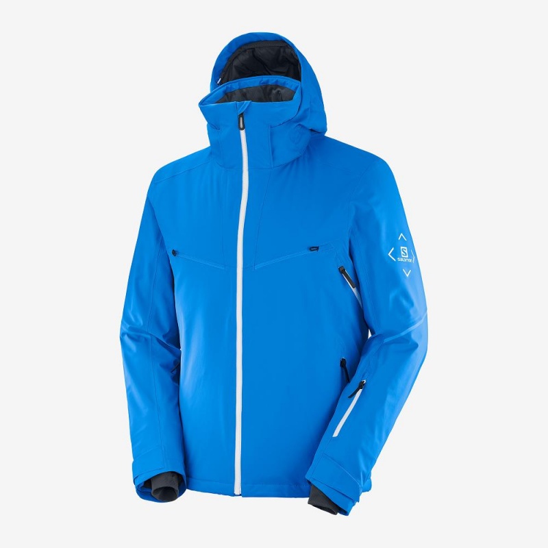 Salomon Brilliant Skijacken Herren Blau | 34175-EAWH